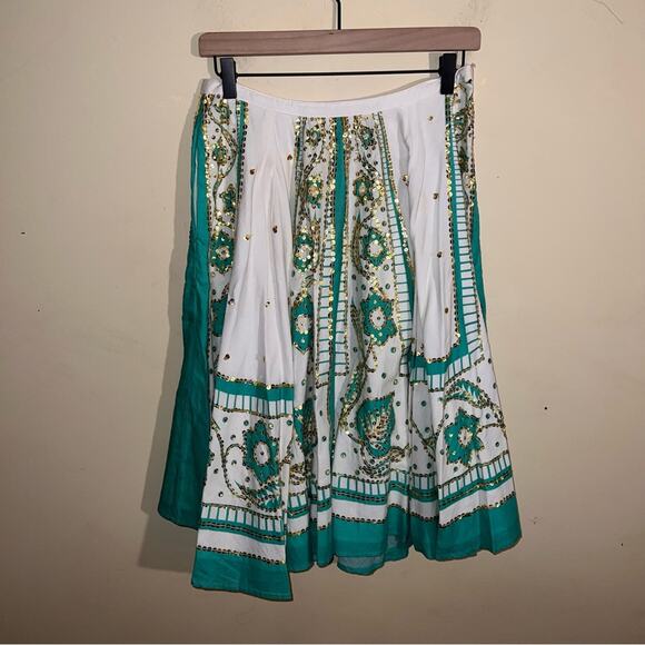 MILLY OF NEW YORK detailed a line skirt M - Picture 3 of 5